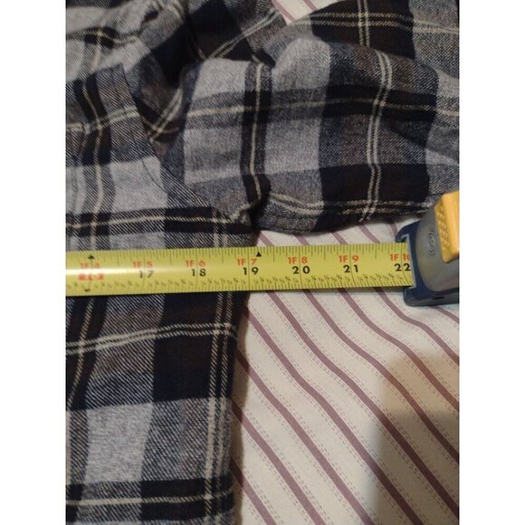 Denim Flower Shirt Mens Small S Multi Plaid Flannel Ricky Singh Button Up NEW - Picture 11 of 12